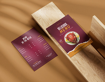 Restaurant brochure design