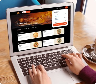 Restaurant website with online ordering system